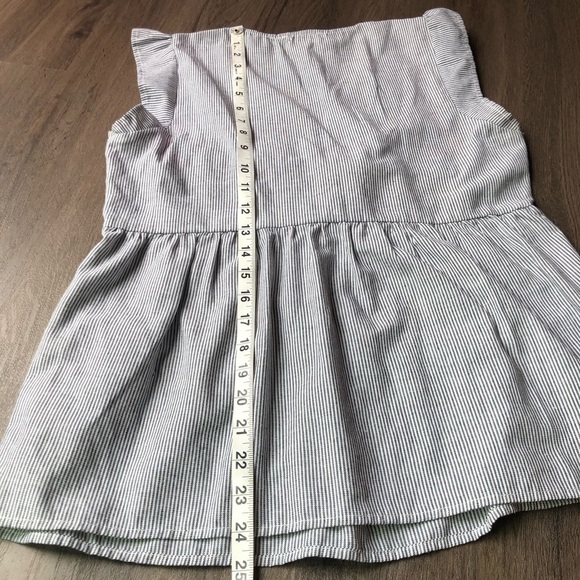 Savanna Jane Shirt Womens Size Small Striped Embroidered Top Boho Floral Aztec - Picture 6 of 8